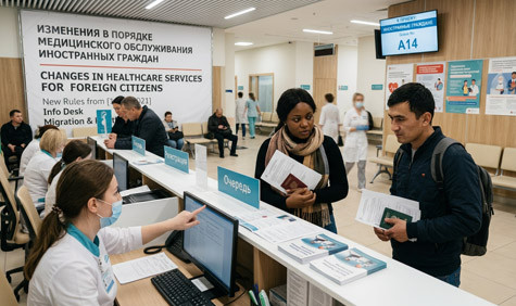 Изменения в порядке медицинского обслуживания иностранных граждан